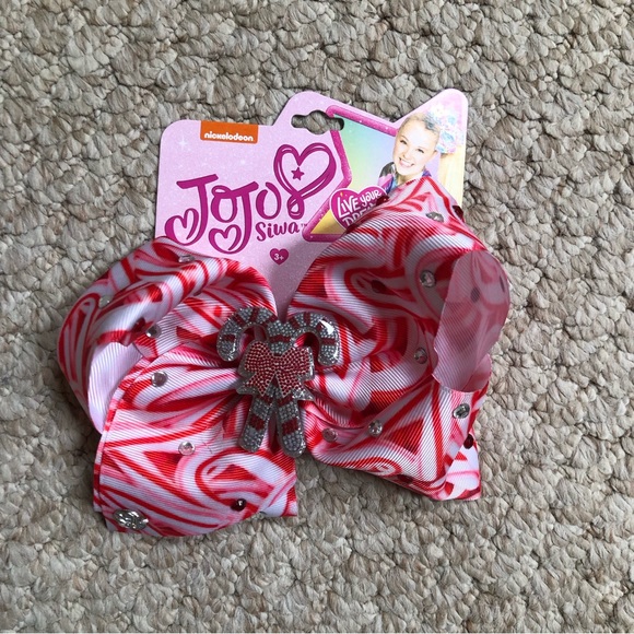NWT JoJo Siwa Christmas candy cane hair bow - Picture 1 of 5